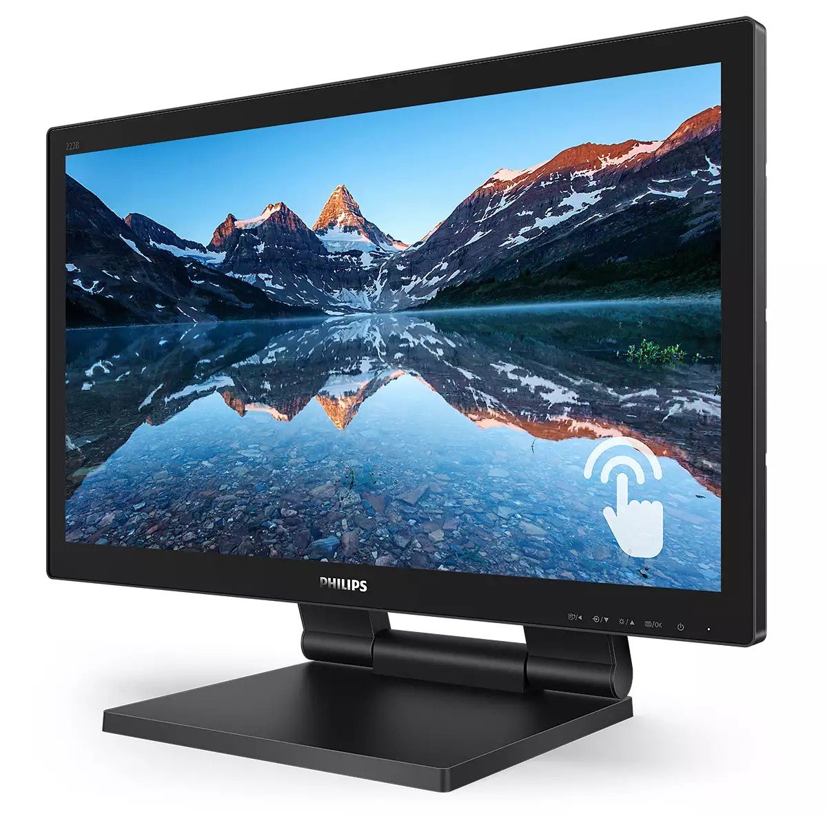 PHILIPS 222B9TA 21.5p FHD Touch 16:9 VA 60Hz HAS 184 D-SUB DVI HDMI 1.4 DP 1.2