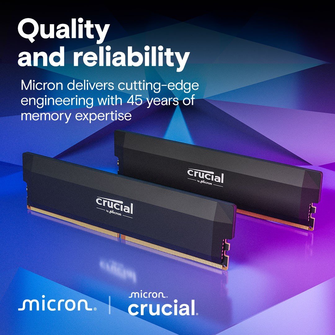 Crucial Pro OC 64GB Kit2 DDR5-6400 U Blk