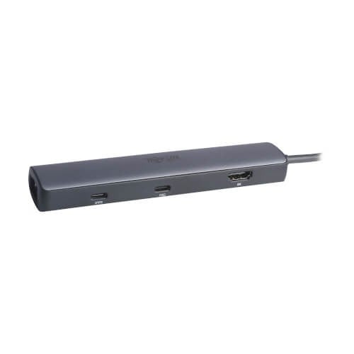 EATON TRIPPLITE USB-C Multiport Adapter 8K HDMI 3 USB Hub Ports Gigabit Ethernet 100W PD Charging HDR HDCP 2.3