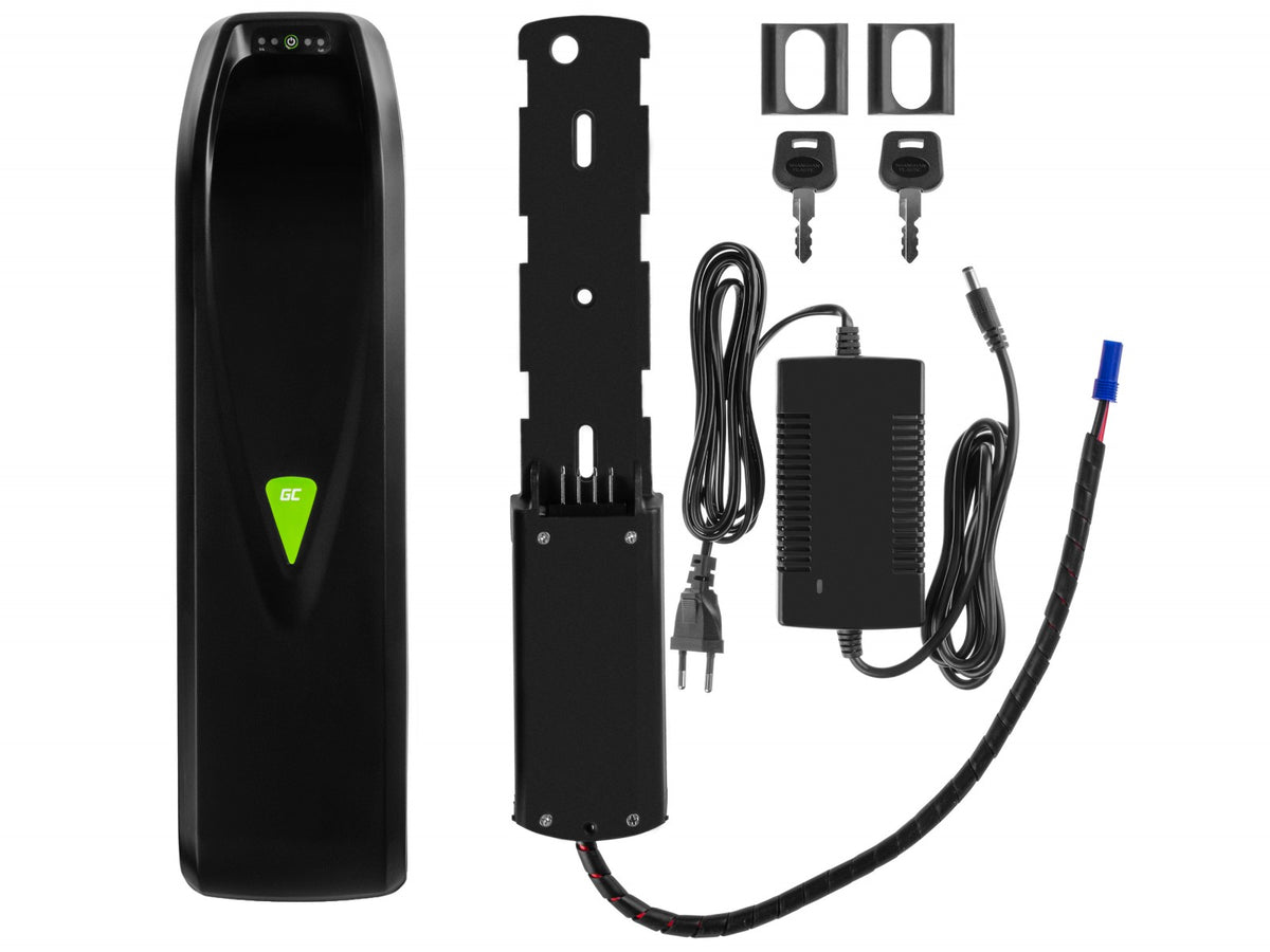 Green Cell EBIKEGCF03 Batterie pour vélo électrique 48V 14.5Ah Li-Ion avec Chargeur PowerMove