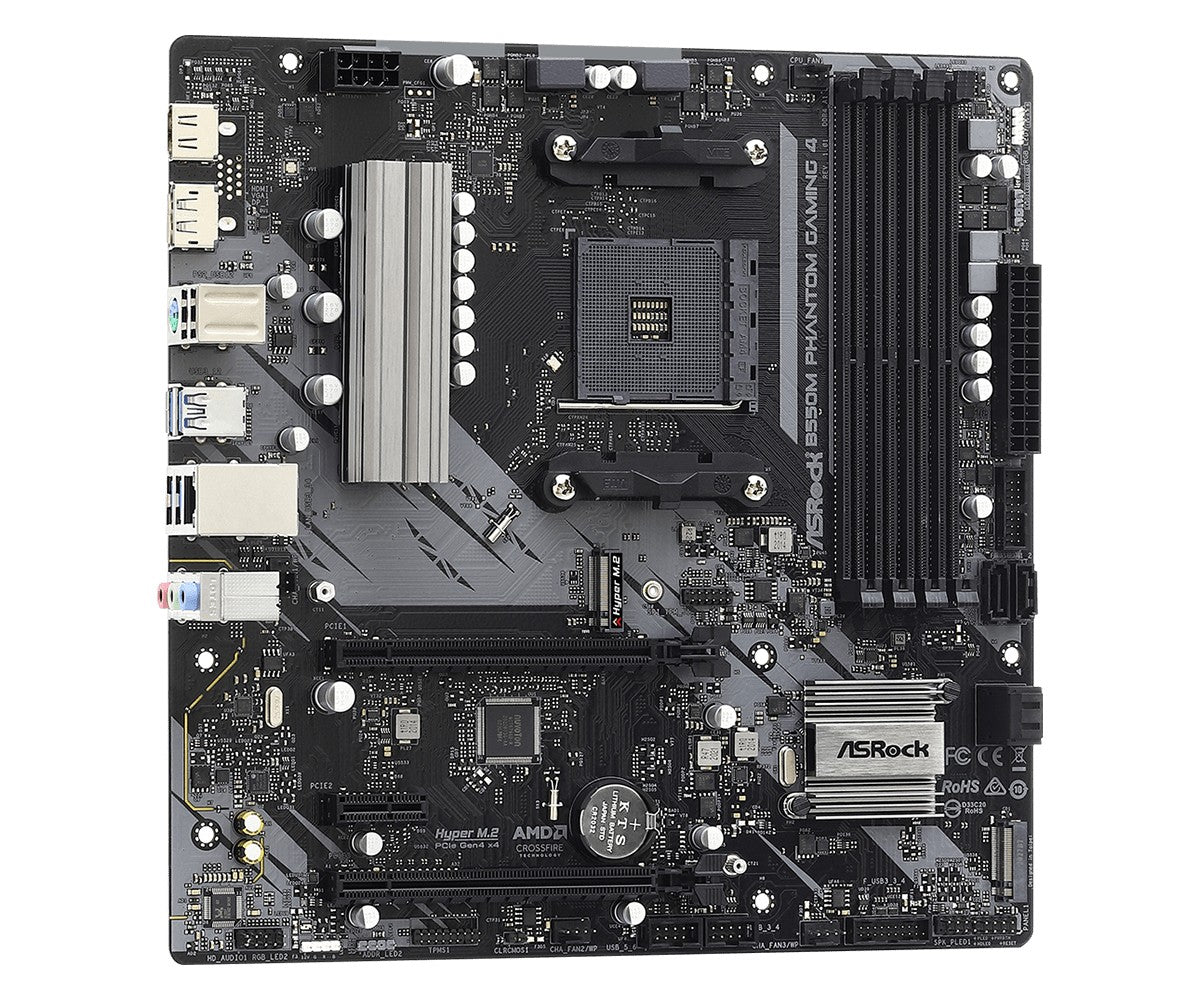 ASRock 90-MXBE90-A0UAYZ Carte mere B550M Phantom Gaming 4 avec socket AM4 et support DDR4