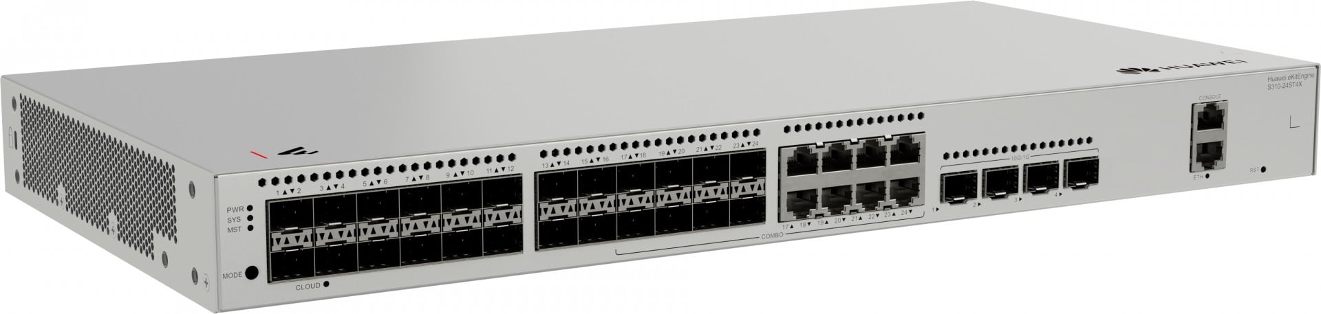 HUAWEI eKit S310 Series S310-24ST4X Géré L2+ Gigabit Ethernet (10/100/1000) 1U Gris