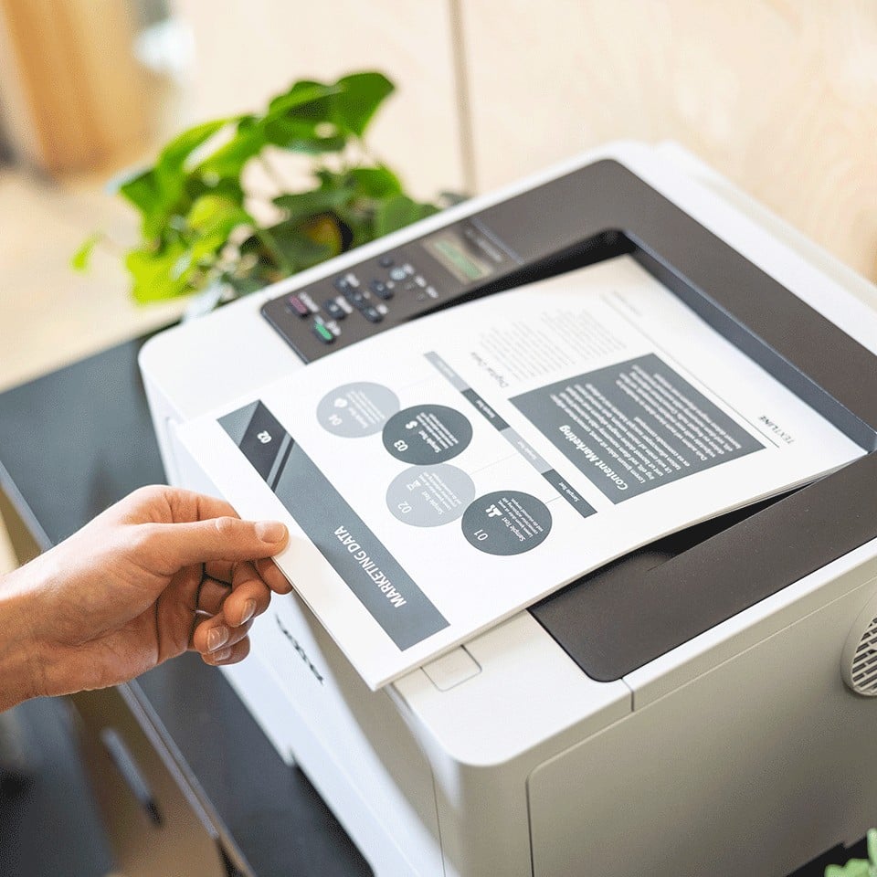 BROTHER HL-L5210DW Printer Mono B/W Duplex laser A4 1200x1200dpi 48ppm capacity 350 sheets USB 2.0 Gigabit LAN Wi-Fi NFC