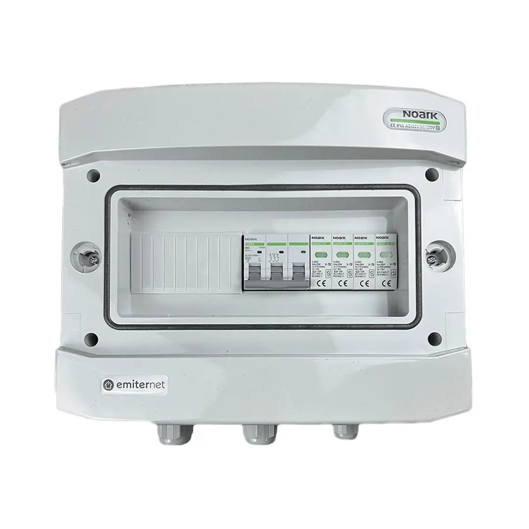 EMITER EM-271N_AC Tableau de distribution AC, IP65, SPD AC Noark type 2, disjoncteur de surcharge 63A 3-F