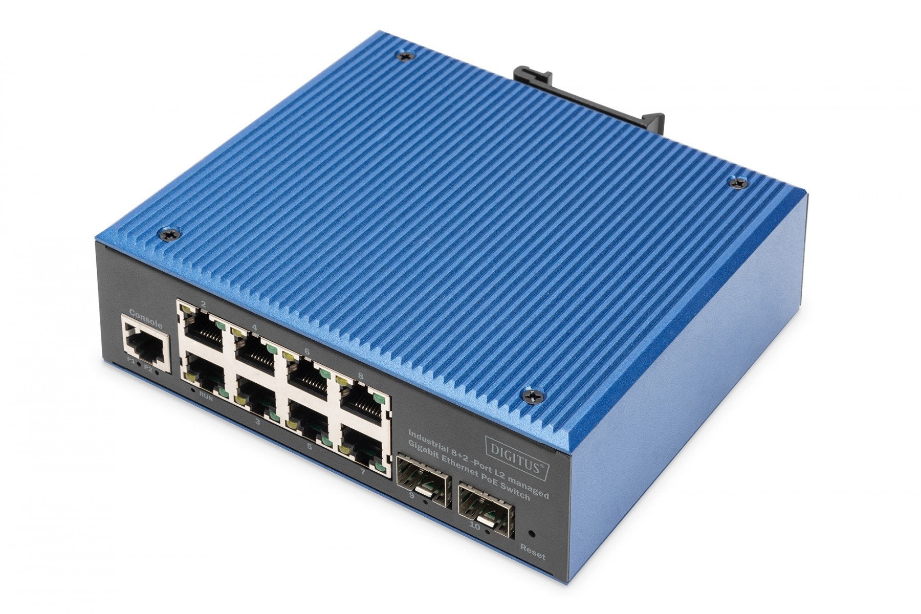 Digitus DN-651157 commutateur réseau Géré Gigabit Ethernet (10/100/1000) Noir, Bleu
