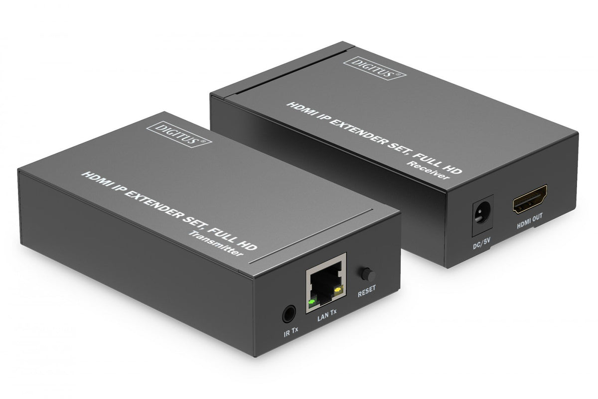Digitus DS-55517 extension audio/video Émetteur et récepteur AV Noir