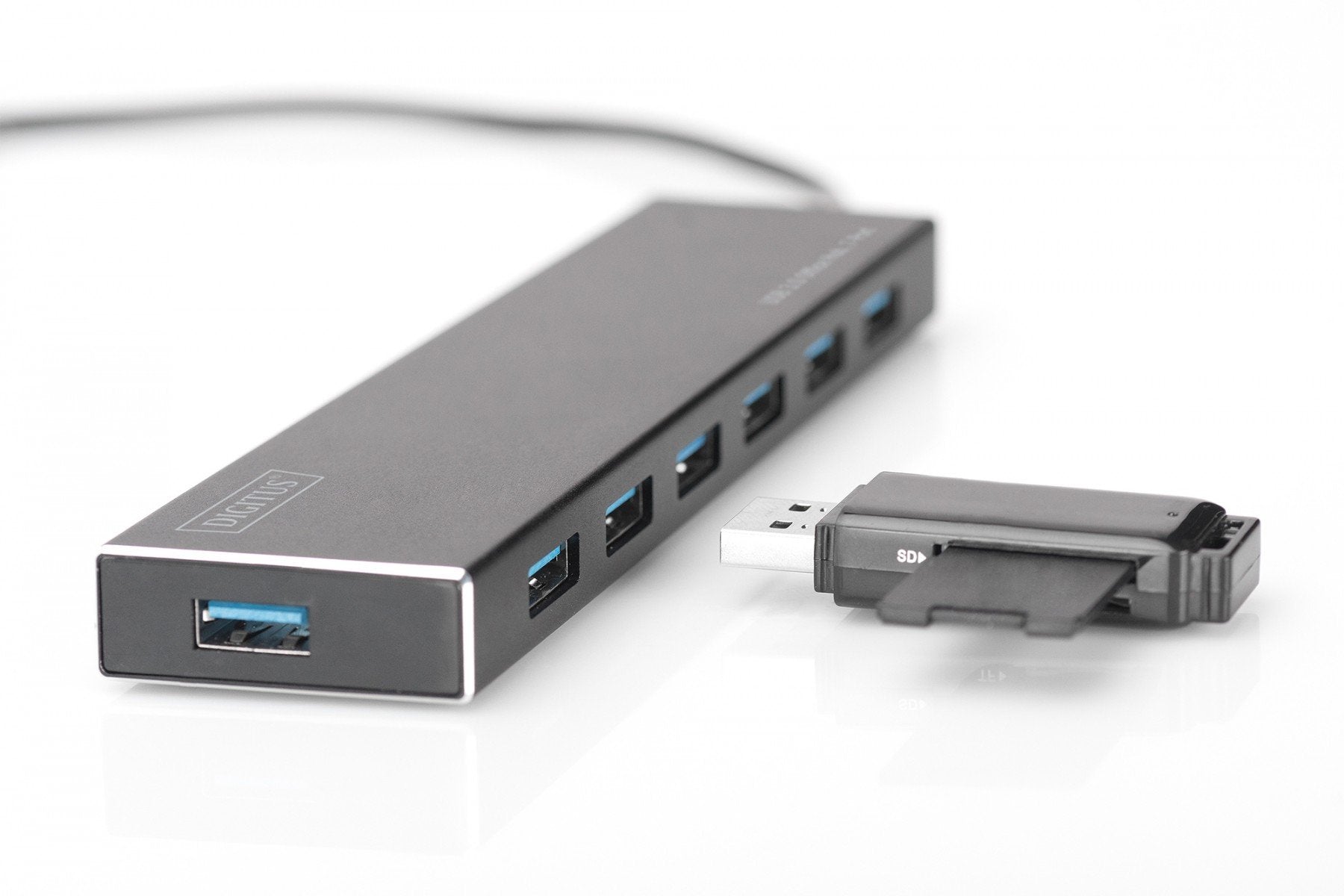 Digitus DA-70241-1 hub & concentrateur USB 3.2 Gen 1 (3.1 Gen 1) Type-A 5000 Mbit/s Gris