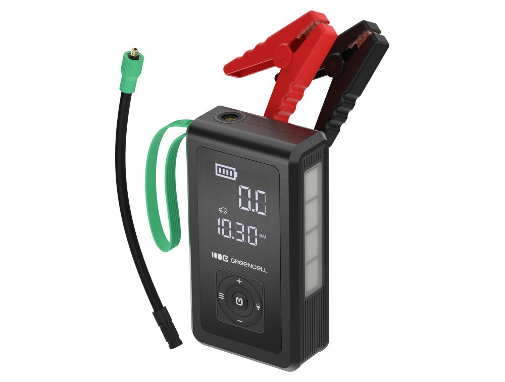 Green Cell CJSGC03 PowerBoost Air Démarreur Powerbank pour voiture avec compresseur 29.6Wh 1000A