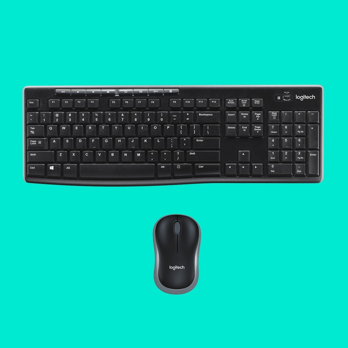 Logitech MK270 clavier Souris incluse Maison RF sans fil QWERTY US International Noir