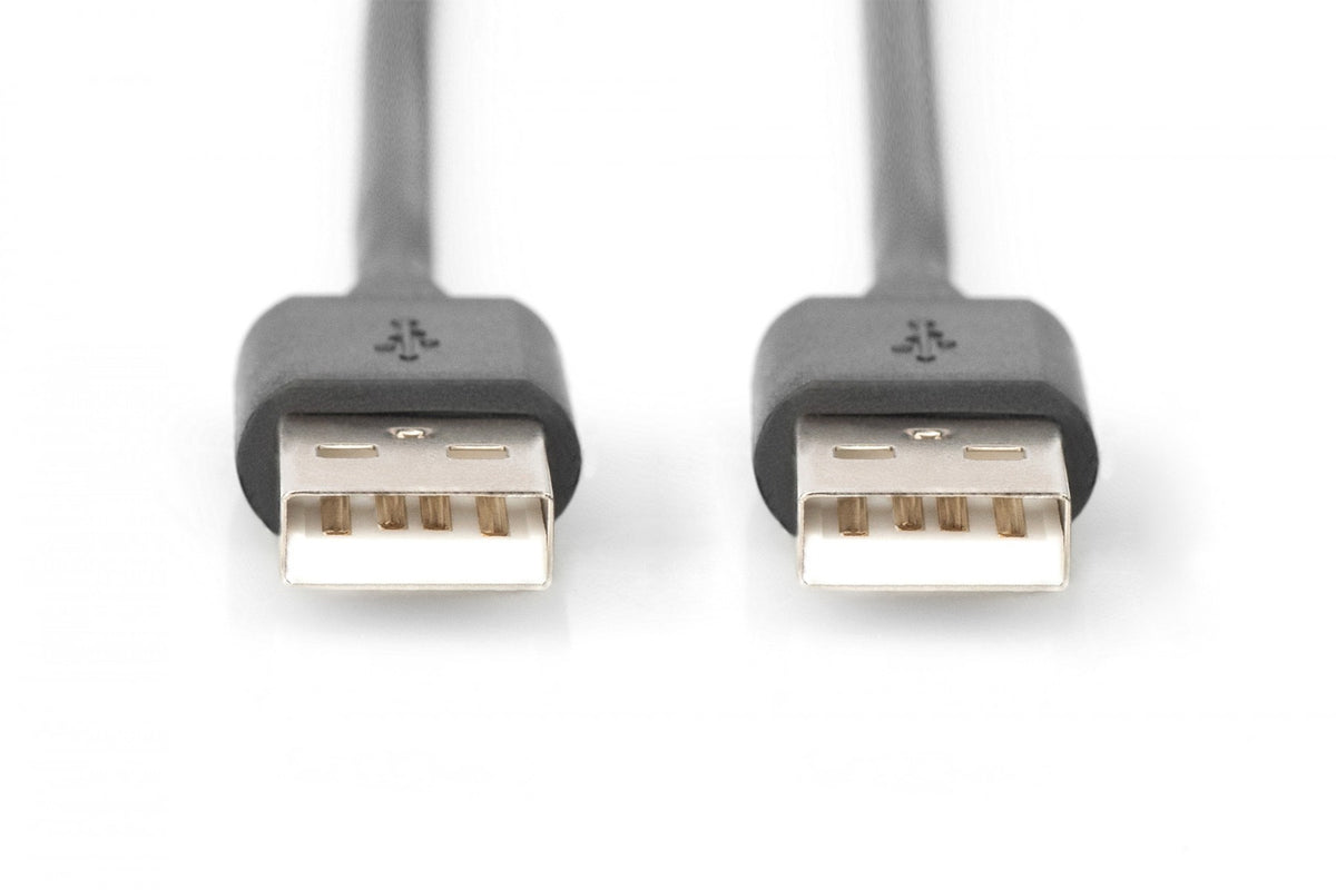 Digitus AK-300101-018-S câble USB USB 2.0 USB A 0,48 Gbit/s Noir