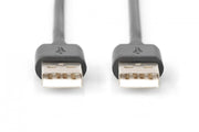 Digitus AK-300101-018-S câble USB USB 2.0 USB A 0,48 Gbit/s Noir