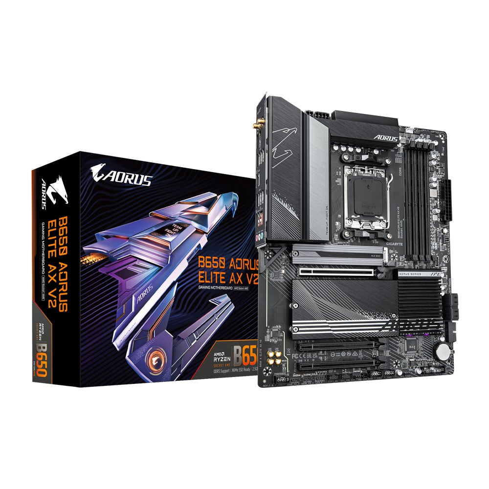 GIGABYTE B650 AORUS ELITE AX V2 carte mere AMD B650 Emplacement AM5 ATX
