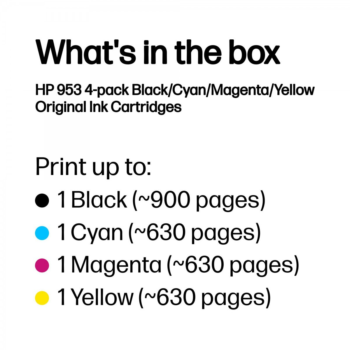 HP 953 CMYK Original Ink Cartridge 4-Pack