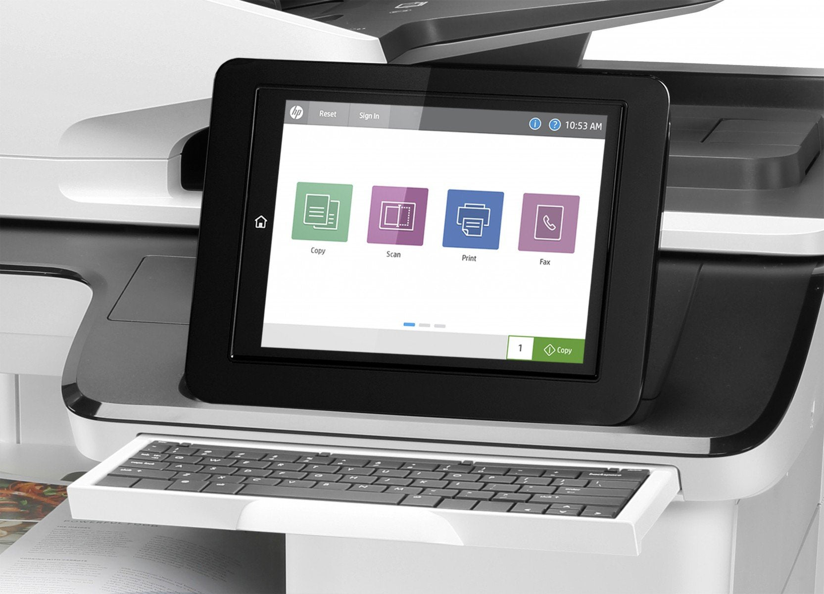 HP LaserJet Enterprise Flow MFP M776z MFP colour laser 297x864mm 46ppmcopy 46ppmprint 2300 sheets USB 2.0 LAN Wi-Fi USB 2.0