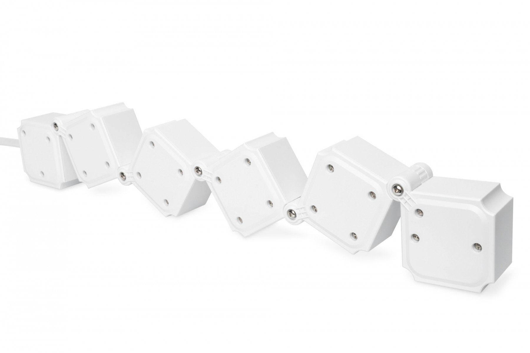 Digitus DA-70620 multiprise 1,6 m 4 sortie(s) CA Intérieure Noir, Blanc