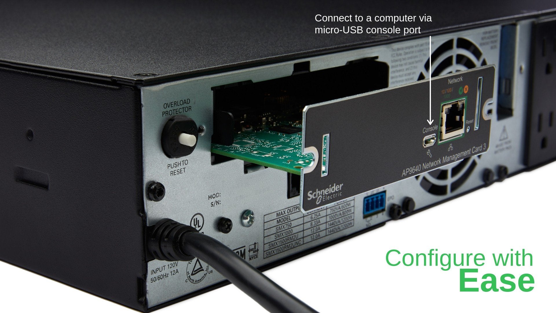 APC Network Management Card 3 with PowerChute Network Shutdown Remote management adapter 1GbE 1000Base-T