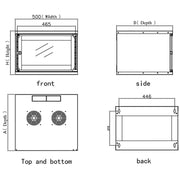 Techly I-CASE EL-1006B32 Armoire murale 6U 60/32 éco bl
