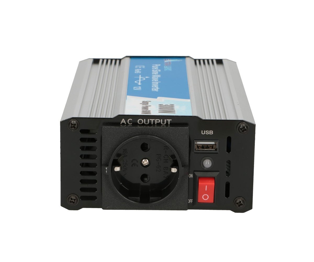 Extralink CAR VOLTAGE CONVERTER 12V - 230V, 300W, PURE SINUS OPIP-300W adaptateur de puissance & onduleur Auto Aluminium