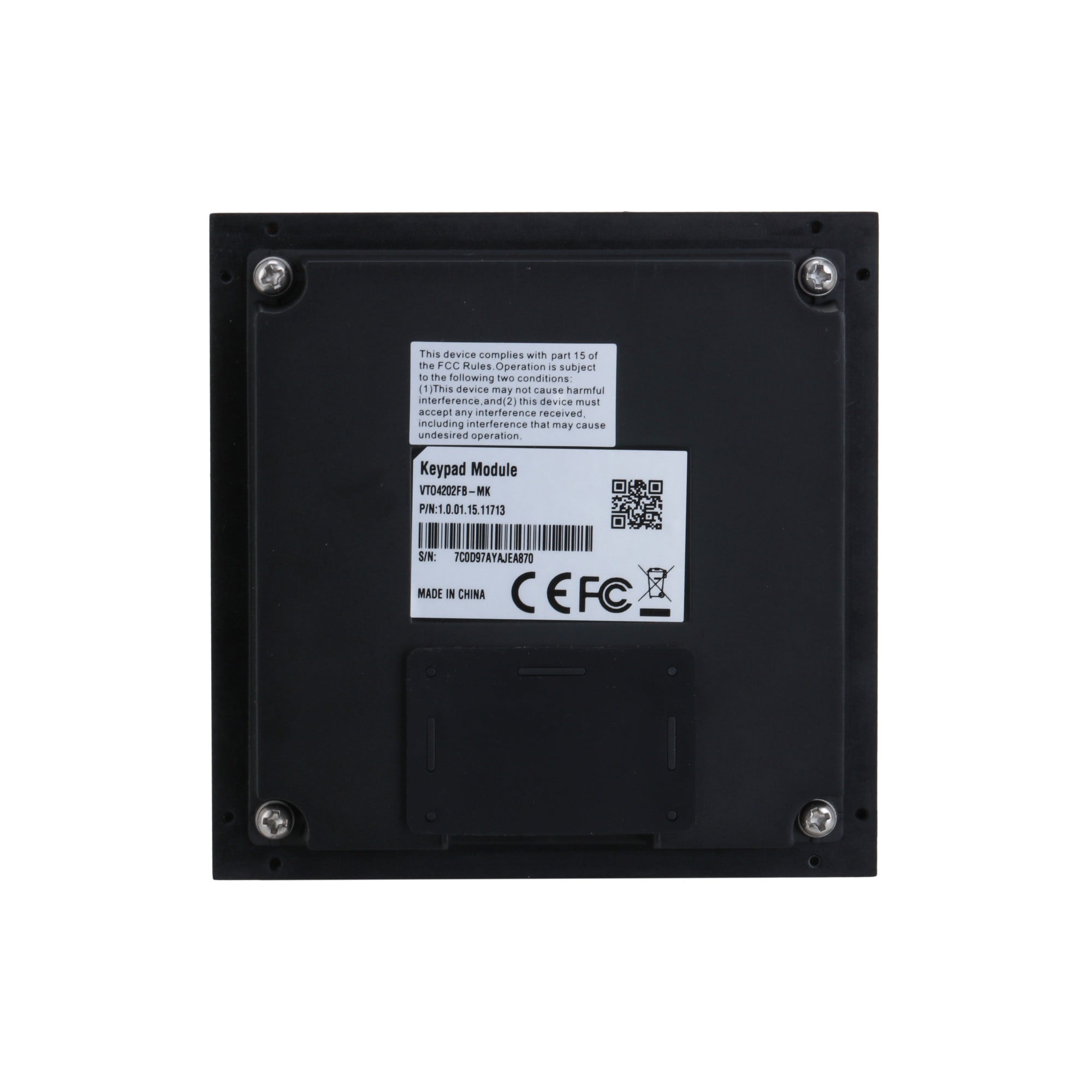 Dahua VTO4202FB-MK Module de clavier pour IP VDP. IK07