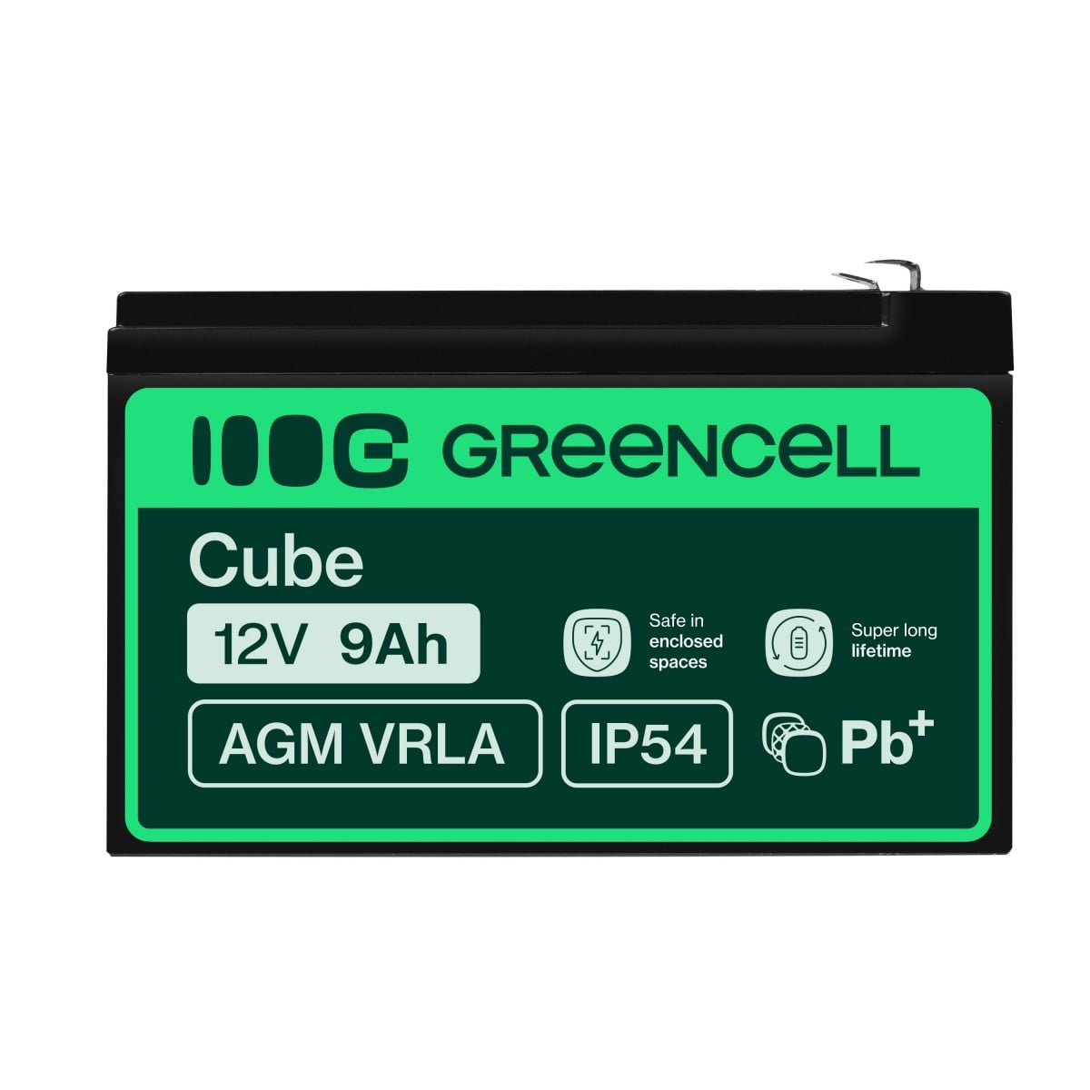 Green Cell AGM06 Batterie de l'onduleur Sealed Lead Acid (VRLA) 12 V 9 Ah