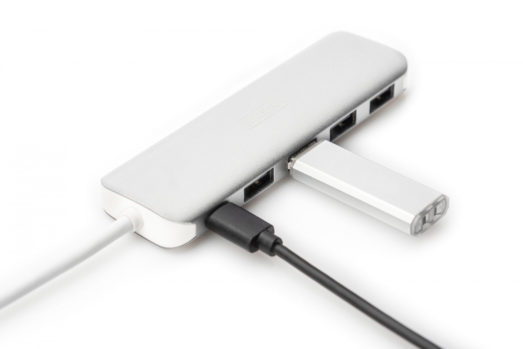 Digitus DA-70242-1 hub & concentrateur USB 3.2 Gen 1 (3.1 Gen 1) Type-C 5000 Mbit/s Argent