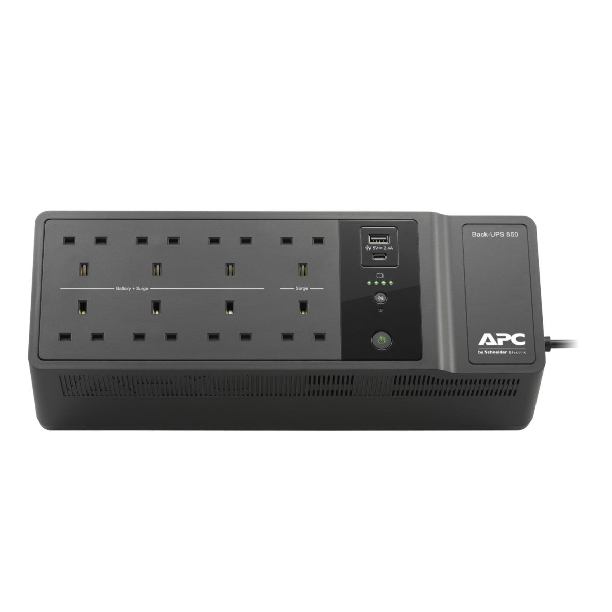 APC Back-UPS BE850G2 UPS AC 230V 520Watt 850VA output connectors 8 United Kingdom Black