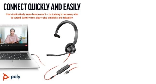 Poly BW 3315 -M USB-C HS+USB-C/A