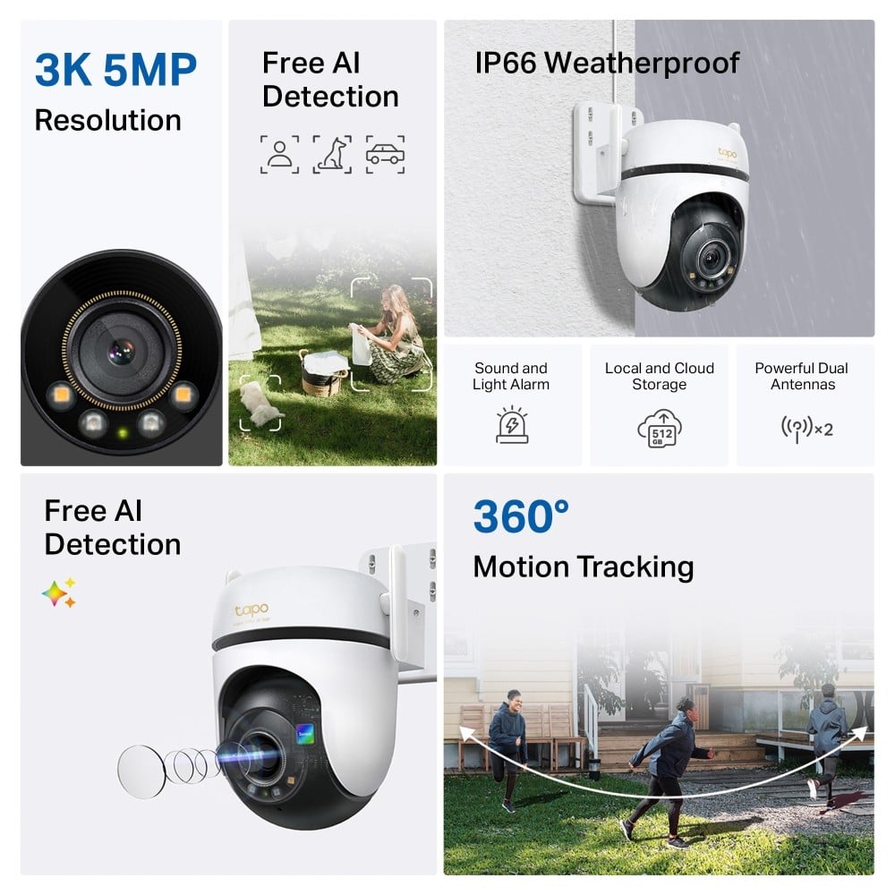 TP-LINK Outdoor Pan/Tilt Security Wi-Fi Camera