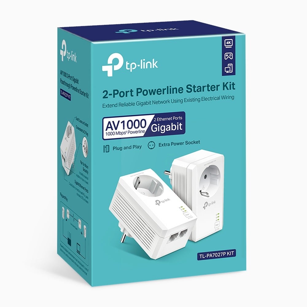 AV1000 2-Port GB Powerline Starter Kit