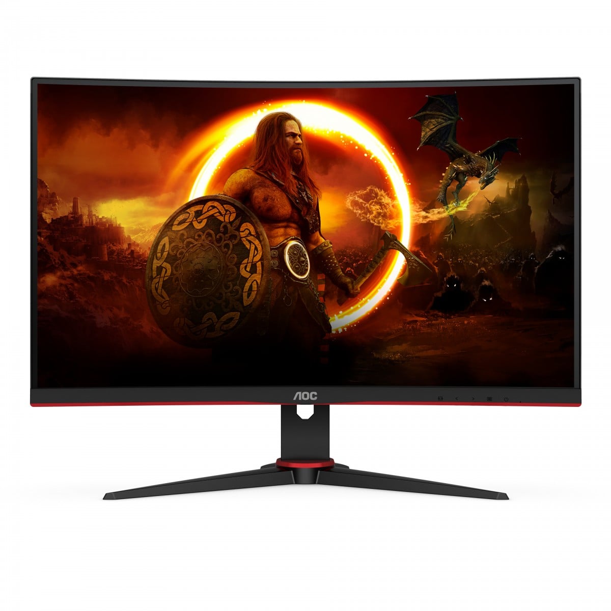 AOC C27G2E/BK 27p VAFHD 165Hz 4ms 250cd/m2 DSub 2xHDMI 2.0 DP
