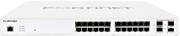 Fortinet FS-124E-POE commutateur réseau Géré L2 Gigabit Ethernet (10/100/1000) Connexion Ethernet, supportant l'alimentation via ce port (PoE) 1U Blanc