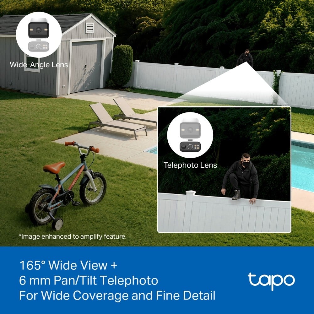 TP-Link Tapo C645D KIT Caméra de sécurité IP Extérieure 2304 x 1296 pixels Plafond/Mur/Poteau