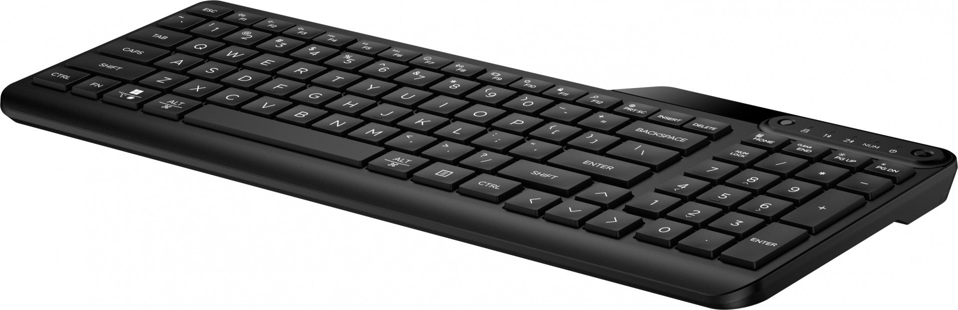 Clavier sans fil HP 475 mode double - récepteur USB + Bluetooth - noir QWERTY (7N7B9AA#ABB)