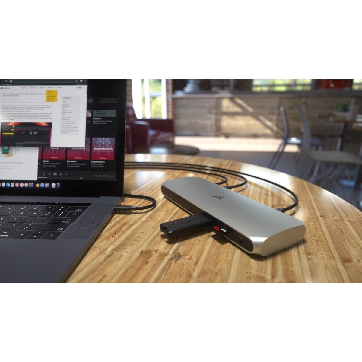 Corsair TBT100 Thunderbolt 3 Acier inoxydable