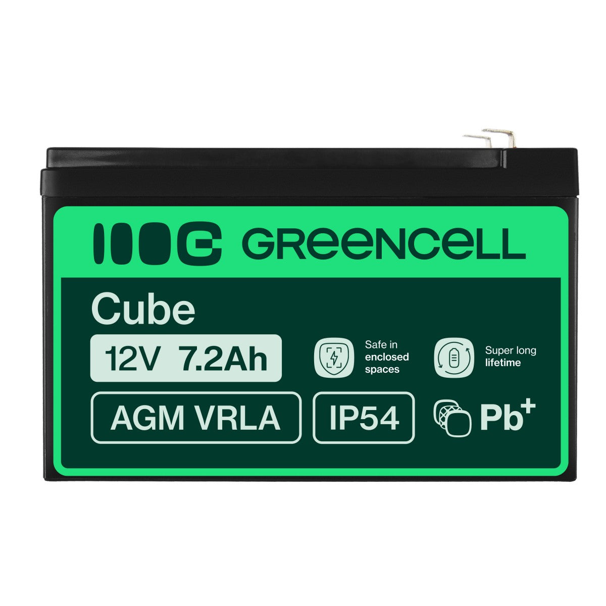 Green Cell AGM05 Batterie de l'onduleur Sealed Lead Acid (VRLA) 12 V 7,2 Ah