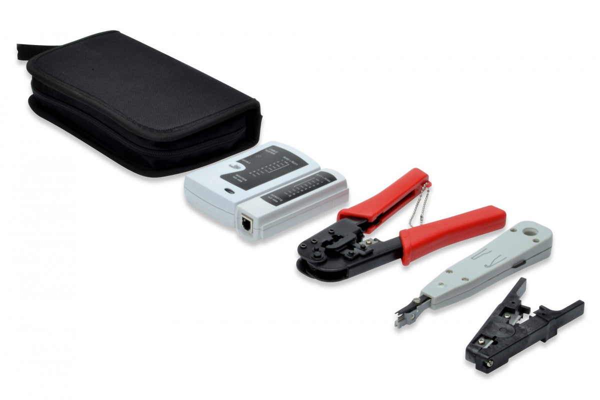 Digitus DN-94022 kit d'outils de préparation de câble Noir, Gris, Rouge