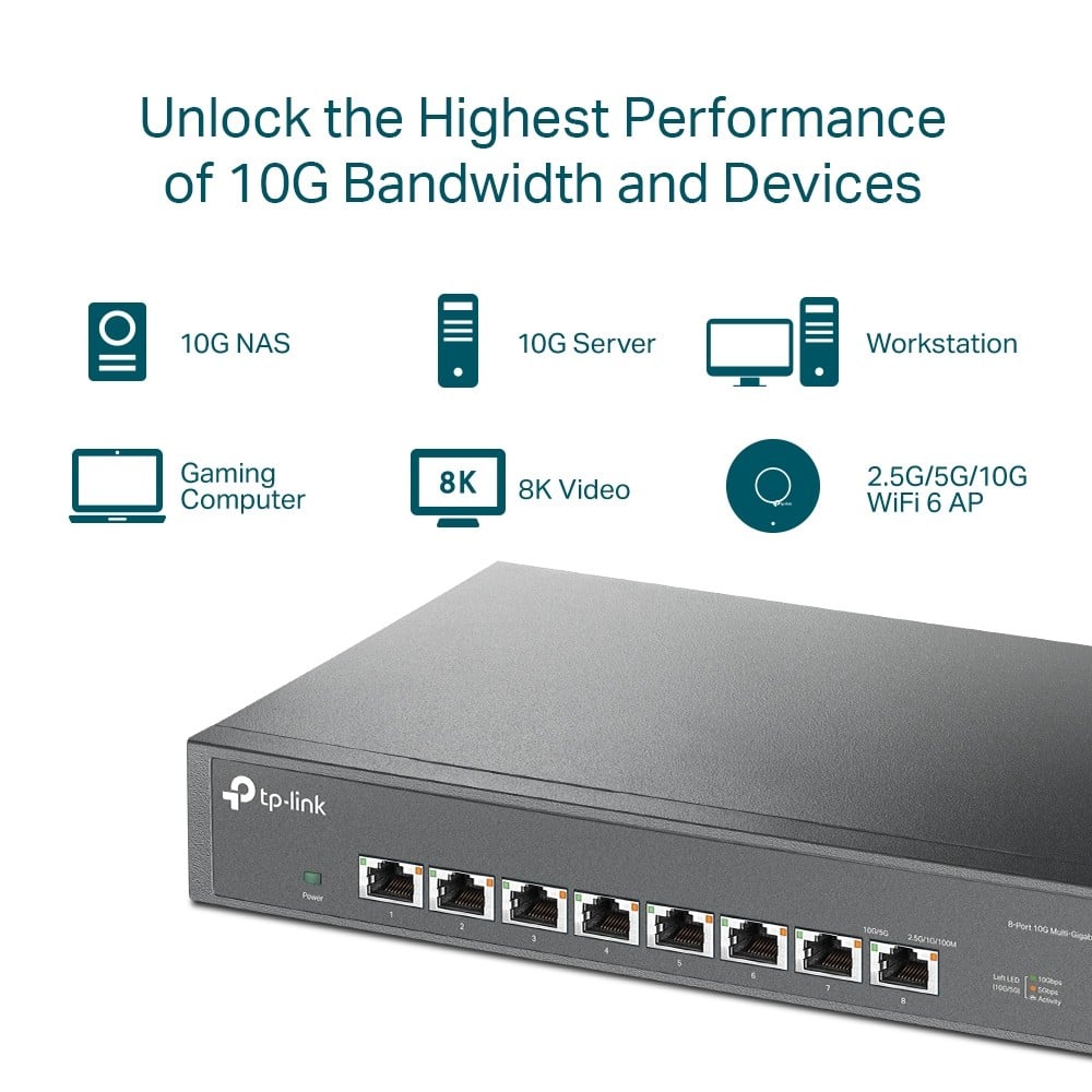 8-Port 10G Multi-Gigabit Desktop/RSwitch