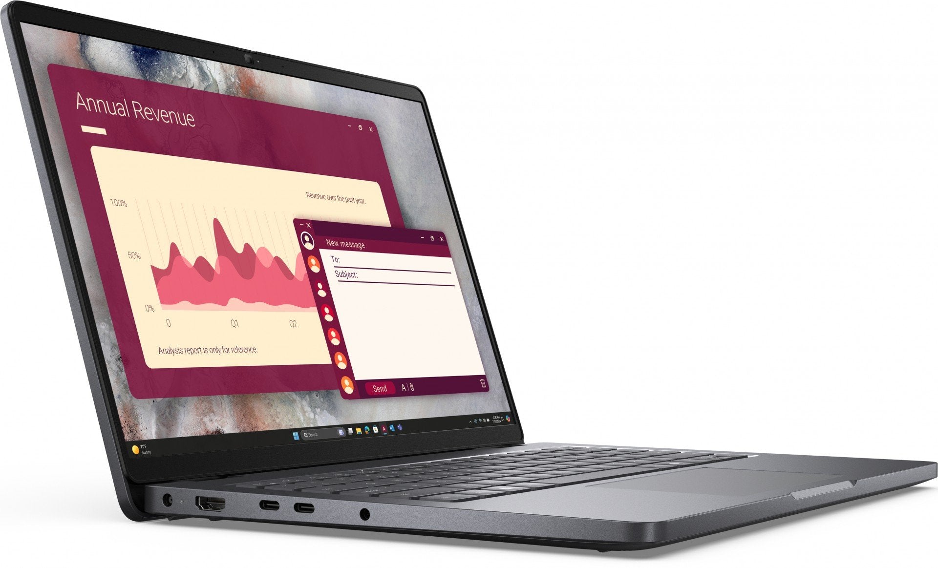 "DELL Pro 14 PC14250 Intel Core 5 120U Laptop 35.6 cm (14"") Full HD+ 16 GB DDR5-SDRAM 512 GB SSD Wi-Fi 6E (802.11ax) Windows 11 Pro German Black"