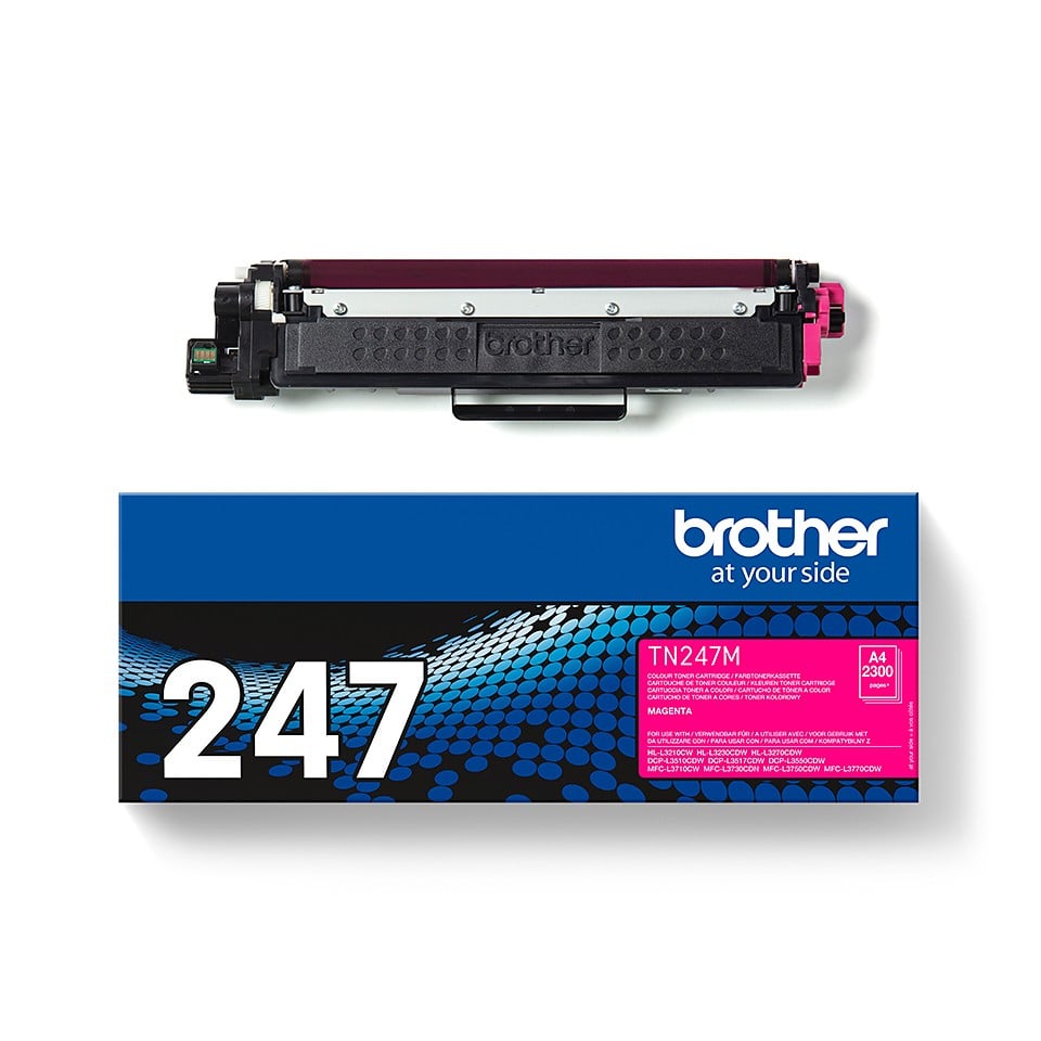 BROTHER TN247M Toner magenta haute capacité de 2300 pages pour Hl-L32xx DCP-L35xx MFC-L37xx