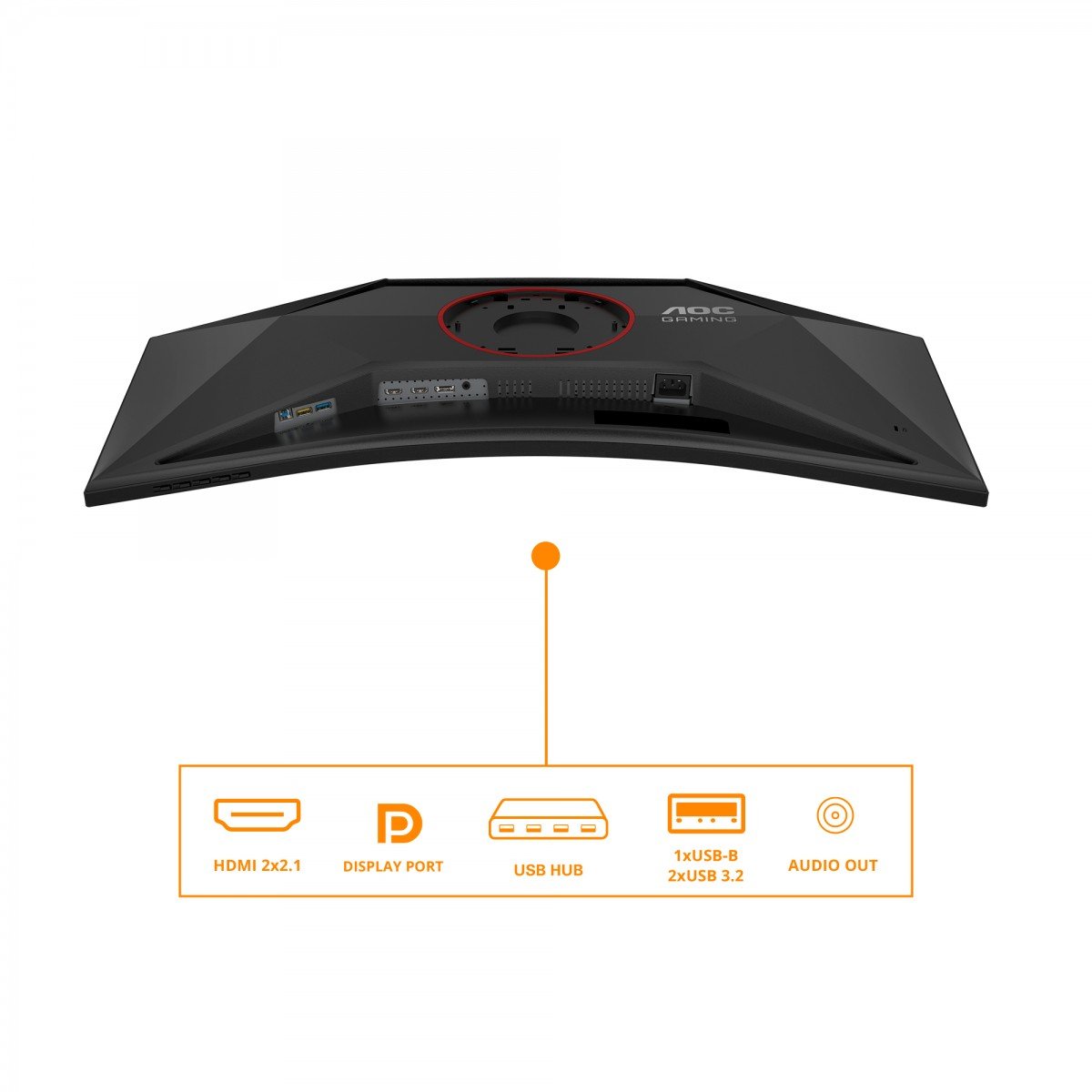 AOC CU34G4Z 34p 3440x1440 1ms 2xHDMI DP USB Black/Red