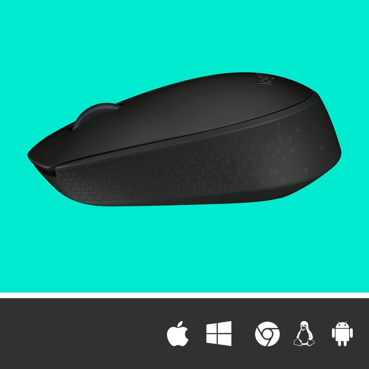 LOGITECH M171 Mouse right and left-handed wireless 2.4 GHz USB wireless receiver black