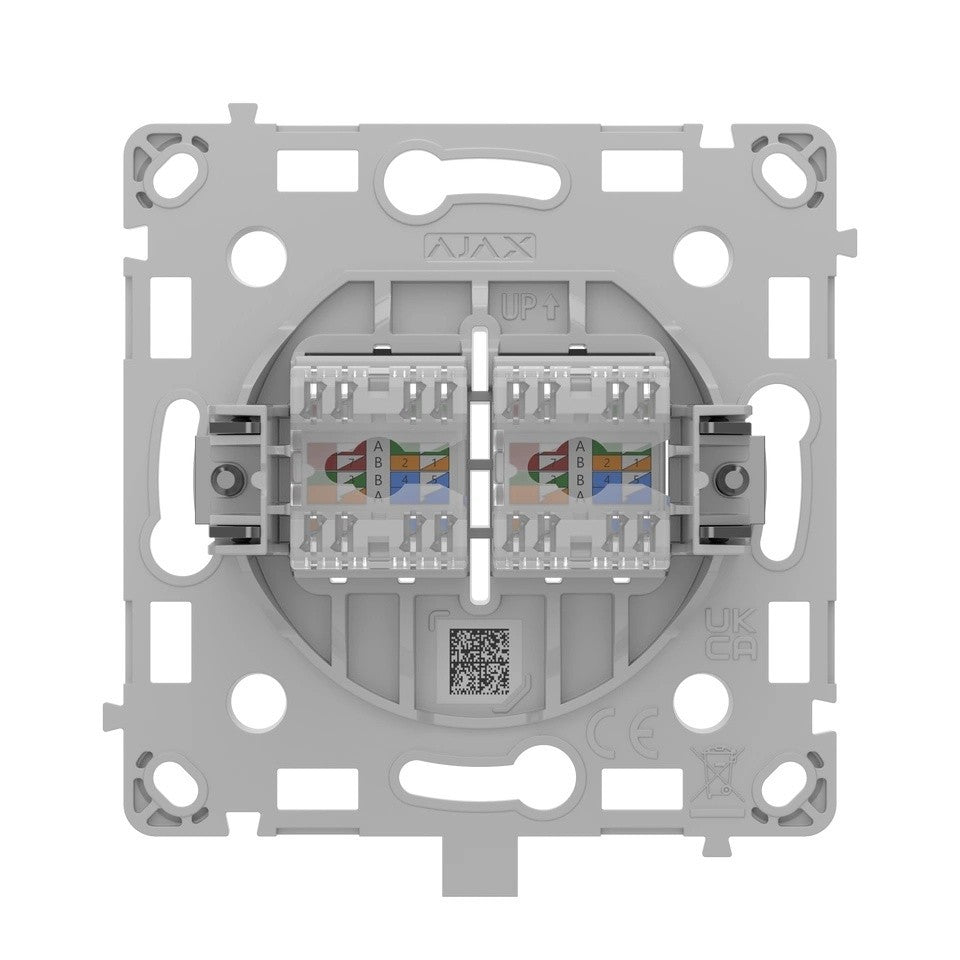 Ajax Systems 128846.165.BL Prise LAN RJ45 encastrée noire - OutletCore (LAN)