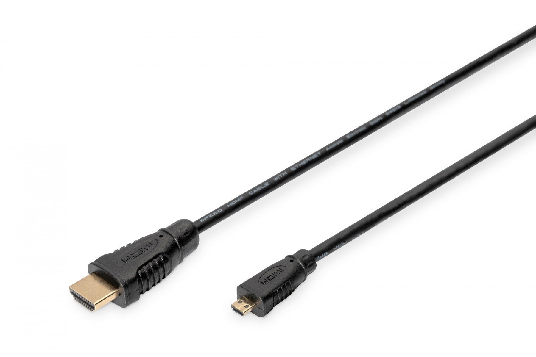 Digitus AK-330115-010-S câble HDMI 1 m HDMI Type D (Micro) HDMI Type A (Standard) Noir