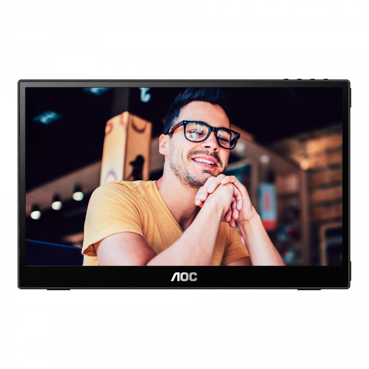 AOC 16T3EA 15.6p IPS 1920x1080 Monitor 4ms 16.9 USB Black/Grey