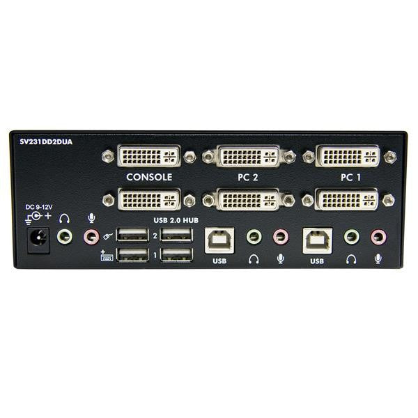 2 Port Dual DVI USB KVM Switch