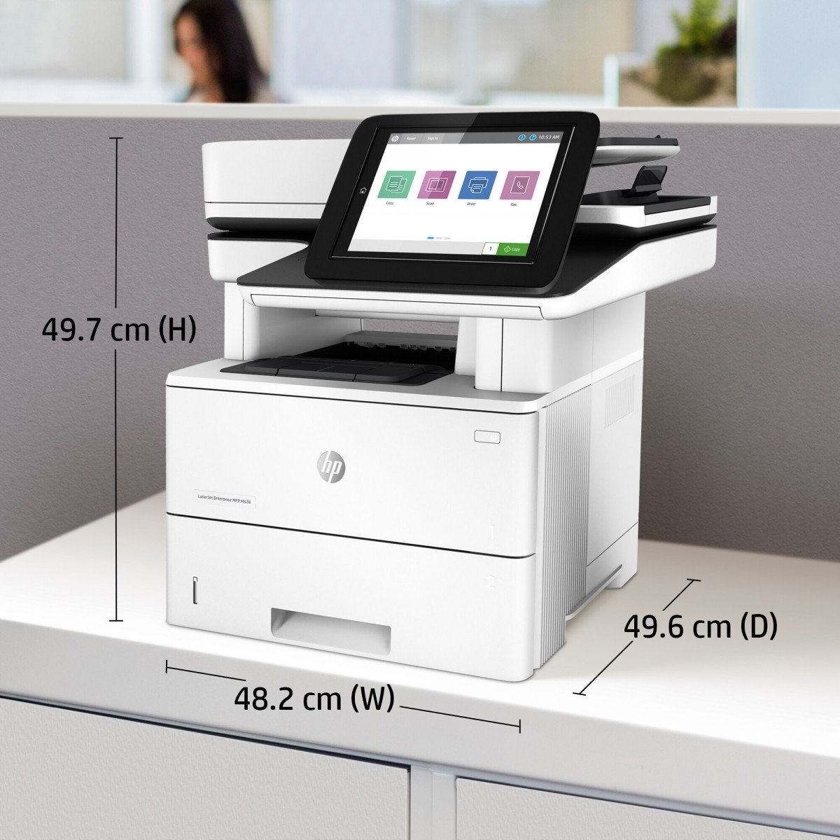 HP LaserJet Enterprise MFP M528dn MFP Mono laser A4 43ppm Copy 43ppm Print 650sheets USB LAN imprimante laser monochrome