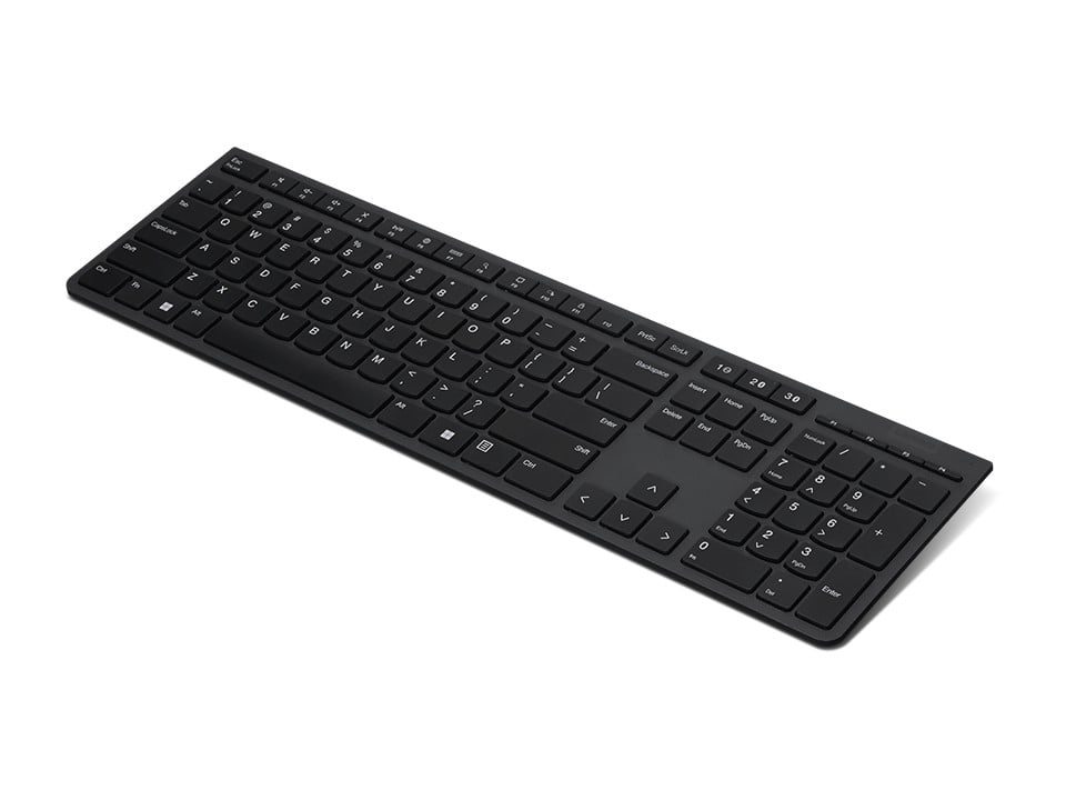 Lenovo 4Y41K04067 clavier RF sans fil + Bluetooth Tcheque, Slovaque Gris