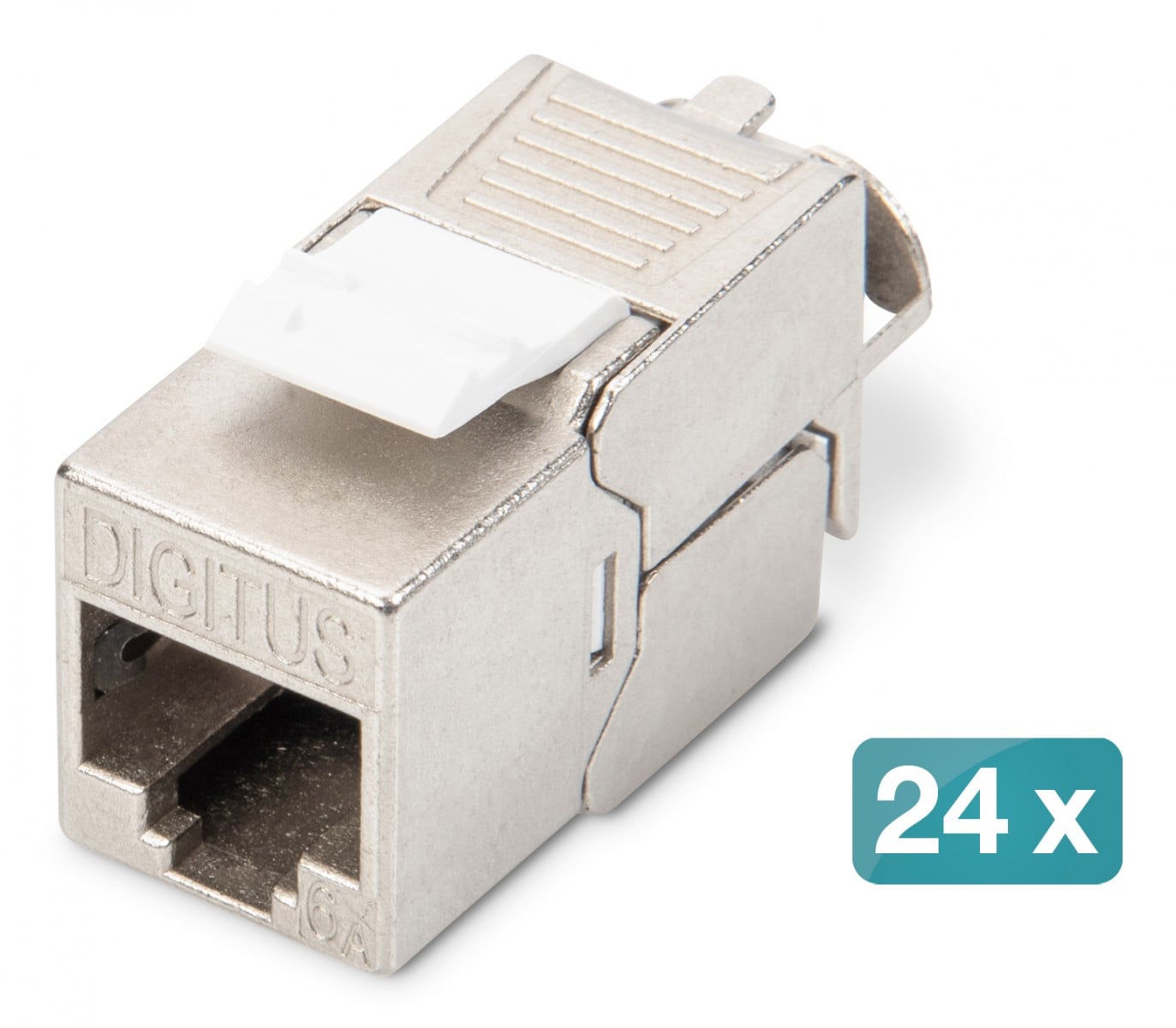 Digitus DN-91411-24 Panneau de brassage modulaire, 24 ports, équipé de 24x DN-93615