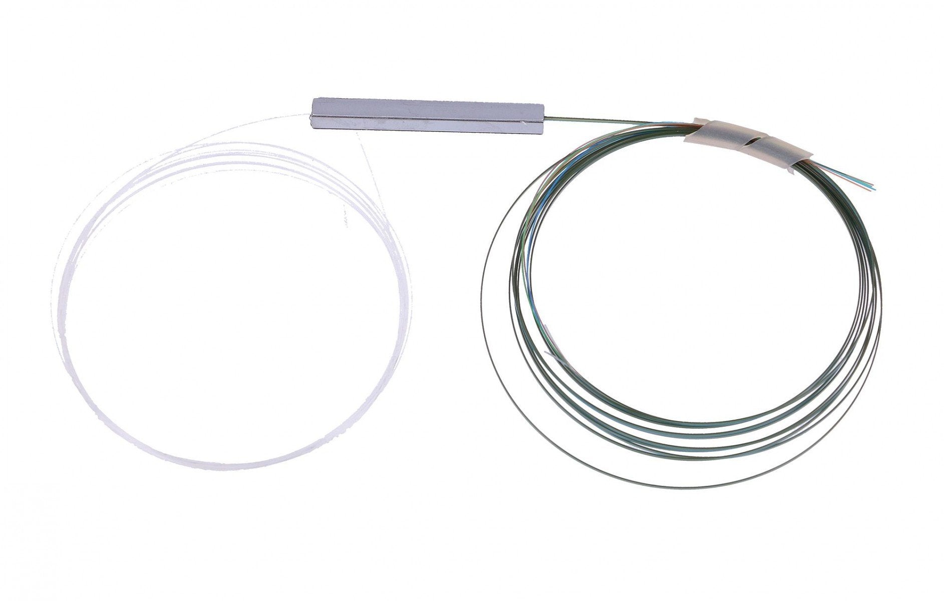 Extralink 1:4 PLC SPLITTER WITHOUT CONNECTOR 250UM STEEL BOX Diviseur de câbles Argent