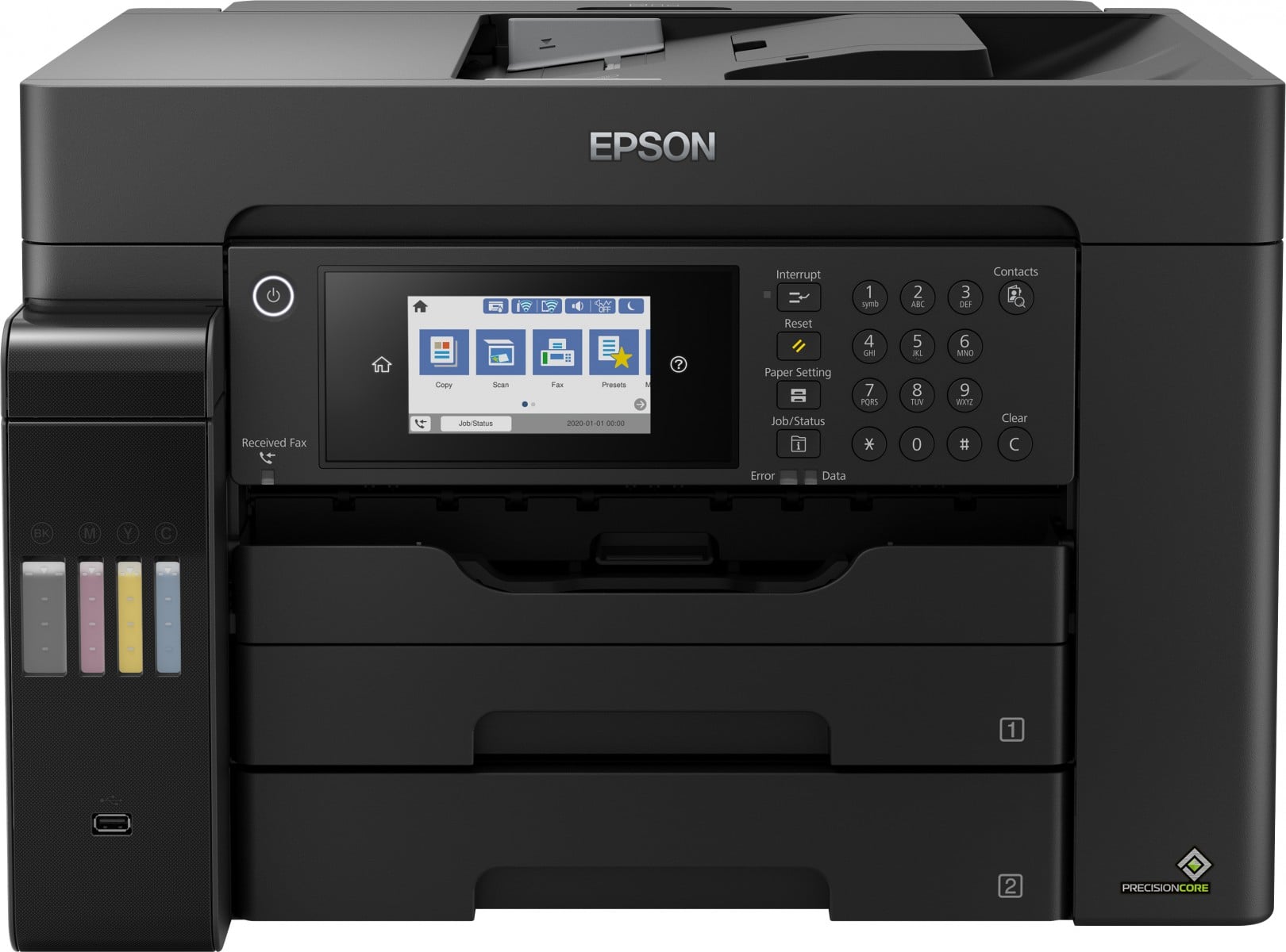 EPSON EcoTank ET-16655 MFP colour inkjet ITS A3 25ppm Print 550sheets USB LAN Wi-Fi Black